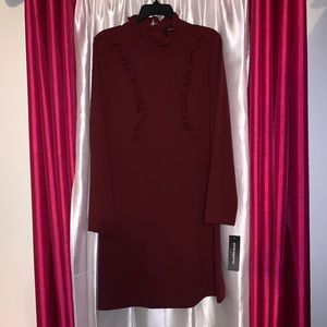 Sharagano BabyDoll Bib Front Dress NWT